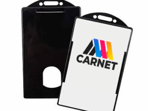 Porta Carnets Vertical, Negro